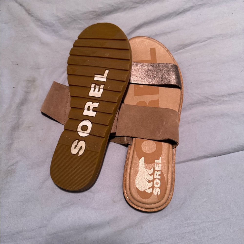 Sorel Women's Brown Slide Sandals